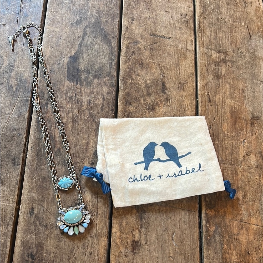 Chloe + Isabel Silver and Blue Necklace